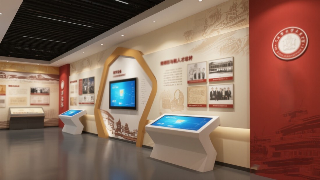 校史館主要設計內容，校史展館