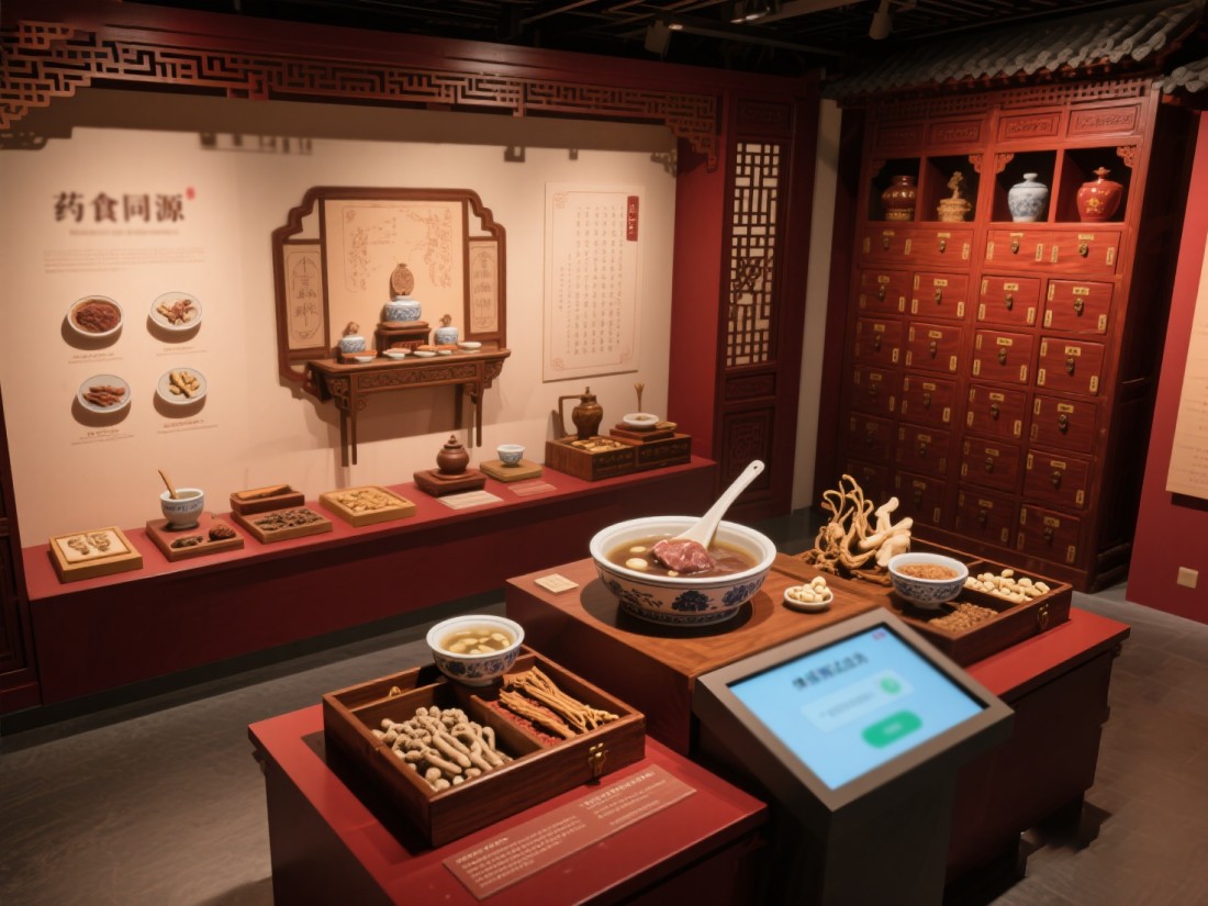 中醫(yī)藥展廳，中醫(yī)展廳