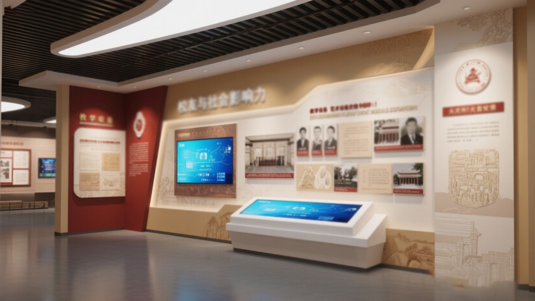 學(xué)校校史館，校史展館